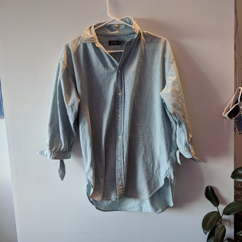 Polo ralph lauren denim top